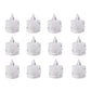 12 Pcs Flameless and Smokeless Decorative Acrylic Candles Transparent Led Tea Light Candle for Gifting, House, Diwali, Christmas, Festival, Events Decor Candles