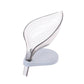 Plastic Leaf Shape Soap Box Self Draining Bathroom Soap Holder, Decorative Drainage Plastic Soap Dish with Draining Tray (Mix Color / 1 Pc)