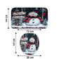 3 in 1 Christmas-Themed Bathroom Mat - (1 Set)