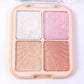 4-in-1 Shimmer Highlighter & Illuminator Palette (12 GM / 1 Pc)