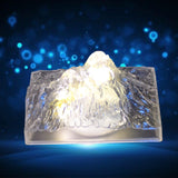 8444 Plastic Iceberg Night Light Mountain Lights Flameless Modern Clear LED Flameless Party Candles, LED Lamp Home Decoration Mini Atmosphere Light Bedroom Decor Desktop Ornament Children Gift (MOQ :- 12 Pc)