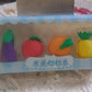 Mini Cute Veg & Fruit Erasers – 3D Colorful Eraser Set for Kids (4 Pc)