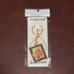 Om Trishul Symbol Golden Keychain (1 Pc)