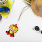 Creative Cartoon Style Mini Push Pop Bubble Keychain (1 Pc)