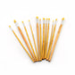 12-piece brown art brush set, perfect for artists.