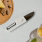 Multifunctional peeler Two in one fruit knife, fruit and vegetable cutting knife+sawtooth peeler, apple, carrot, potato, fruit slice antiskid