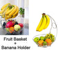 Steel basket for kitchen fruit