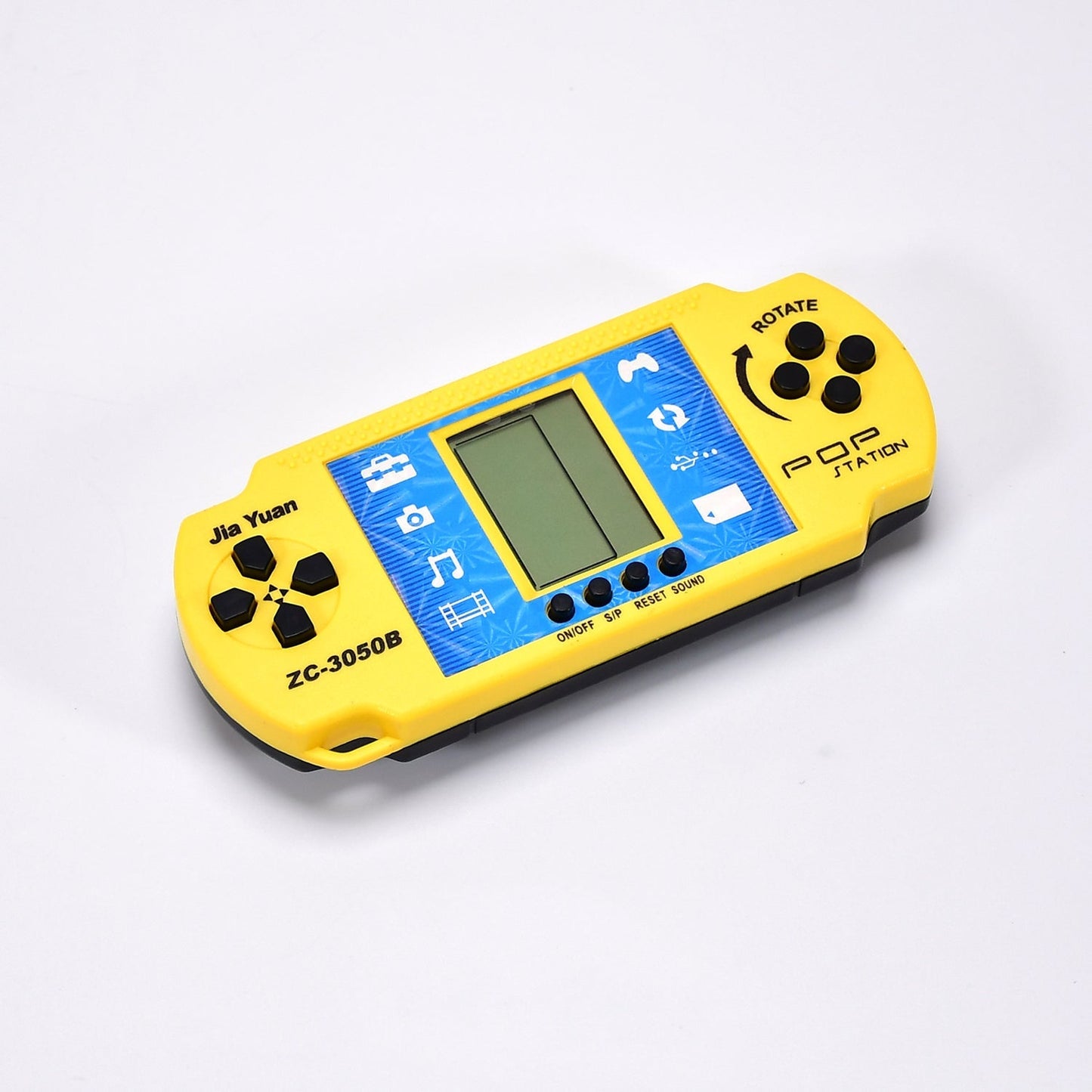 Portable game console with retro games