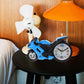 Fashioned Alarm Clock Novelty Retro Motorcycle / Motorbike Engine Style Clocks Alarm Clock Desktop Decoration Kids Gift