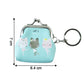 Cute Cartoon Cat Printed Mini Coin Purse Keychain (1 Pc)