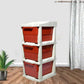 Multi-purpose anti-slip 3 layer modular drawer storage system for compact home storage.