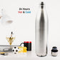 12860 Vacuum Stainless Steel Double Wall Water Bottle, Fridge Water Bottle, Leak Proof, Rust Proof, Cold & Hot Thermos steel Bottle| Leak Proof | Office Bottle | Gym | Home | Kitchen | Hiking | Trekking | Travel Bottle (1000 ML)