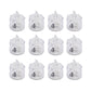 12 Pcs Flameless and Smokeless Decorative Acrylic Candles Transparent Led Tea Light Candle for Gifting, House, Diwali, Christmas, Festival, Events Decor Candles