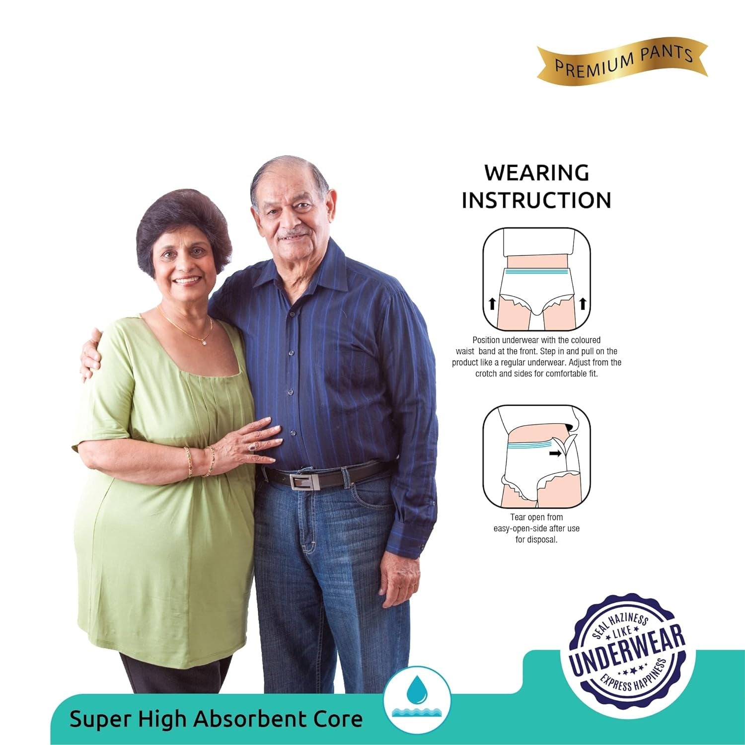 Adult pull-up diapers, L-XL size, designed for senior care