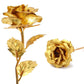 Luxury Decorative Gold Plated Artificial Golden Rose with Premium Box