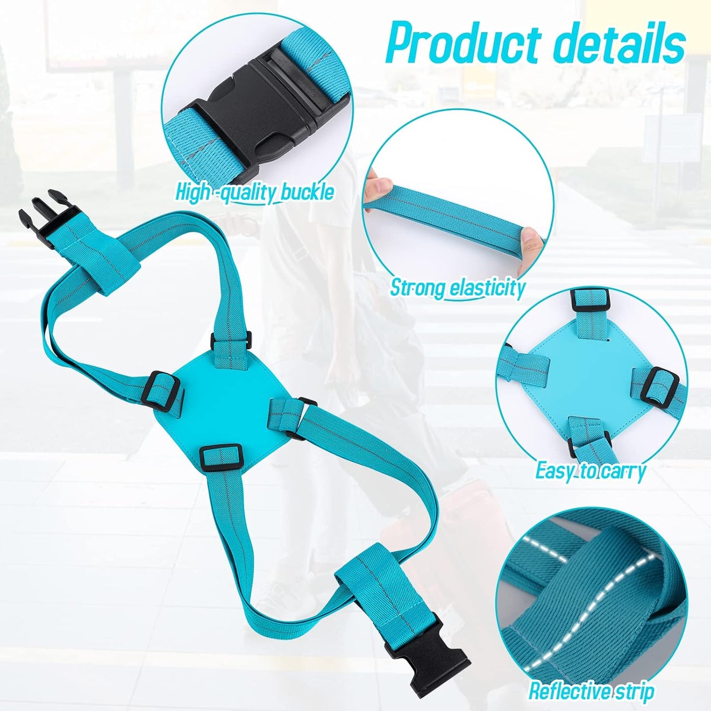 Adjustable Luggage Travel Bag Strap Belt - (1 Pc)