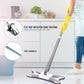 Hands-free squeeze mop with microfiber pad