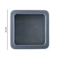 Square Metal Storage Tin Box with Transparent Window Lid (1 Pc, 9.5 x 9.5 Cm)