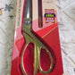 1543 Stainless Steel Tailoring Scissor Sharp Cloth Cutting for Professionals, Stainless Steel Sharp Tailor Scissors Clothing Scissors Professional Heavy Duty Dressmaking Shears Sewing Tailor (Golden)(9.5 Inch)