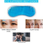 Gel-filled eye mask for sleep and relaxation.