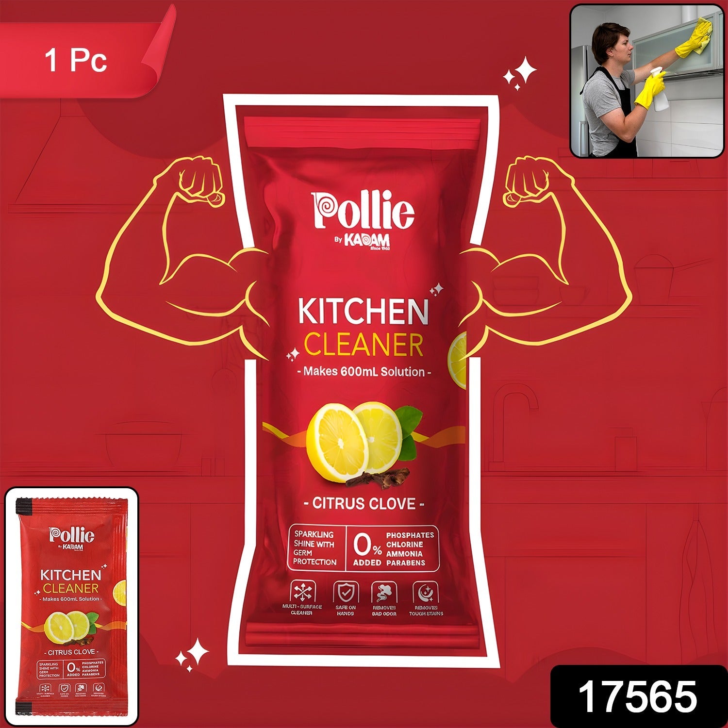  Kitchen Surface Cleaner Sachet