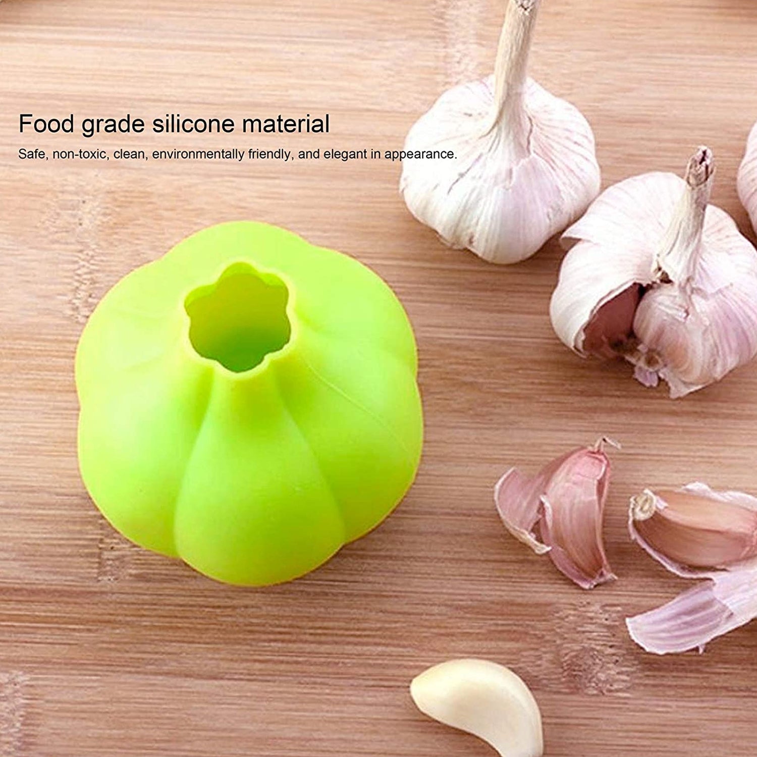 Manual ginger and garlic peeler with silicone design.