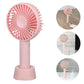 Battery-powered portable fan for easy cooling in the summer.