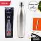 12860 Vacuum Stainless Steel Double Wall Water Bottle, Fridge Water Bottle, Leak Proof, Rust Proof, Cold & Hot Thermos steel Bottle| Leak Proof | Office Bottle | Gym | Home | Kitchen | Hiking | Trekking | Travel Bottle (1000 ML)