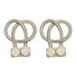 Decorative magnetic curtain tiebacks, 2-piece set, for a chic look.