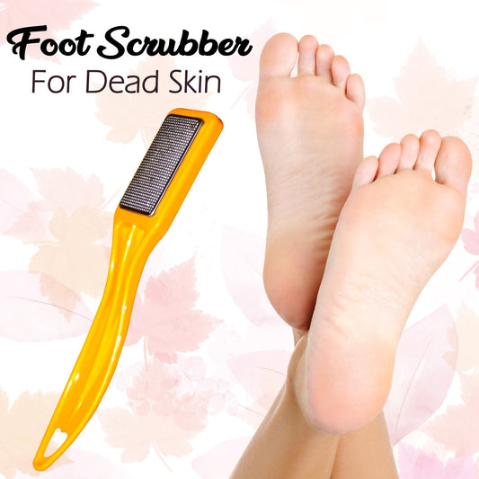 Scrubber with textured surface for foot care