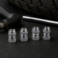 Tire Valve Stem Caps Fit for Genesis Cars. Air Valve Caps Suit for Most Car Truck SUV Wheel Accessories 4pcs Silver.