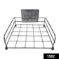 Durable wall mount stand for set-top box with stainless steel design.