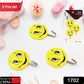 Adhesive hooks with smiley design