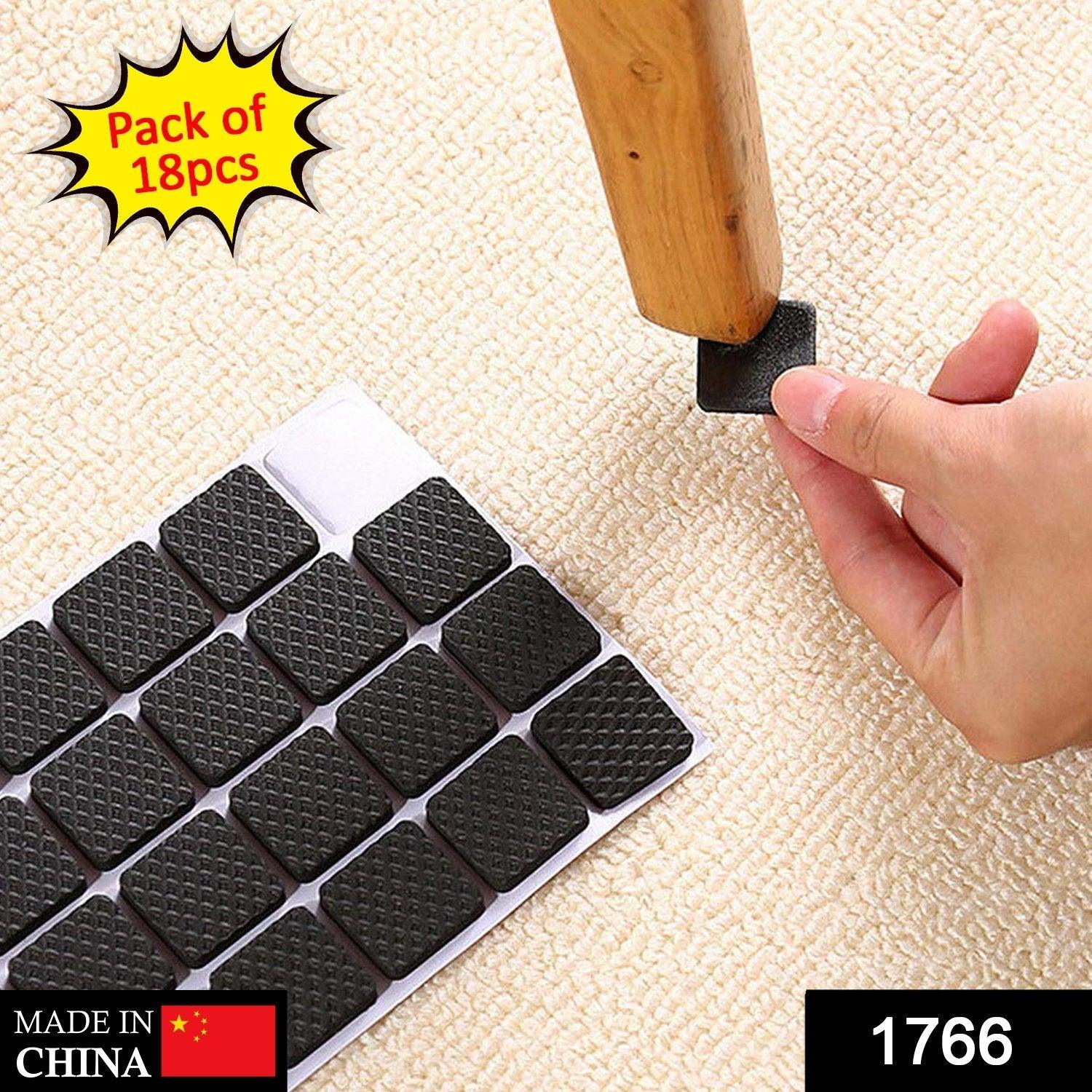 1766 Self Adhesive Furniture Pads - Square 