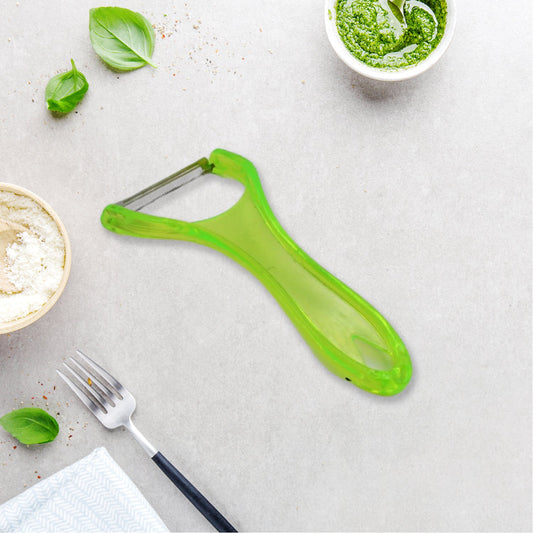 Stainless steel peeler for both household and professional use.