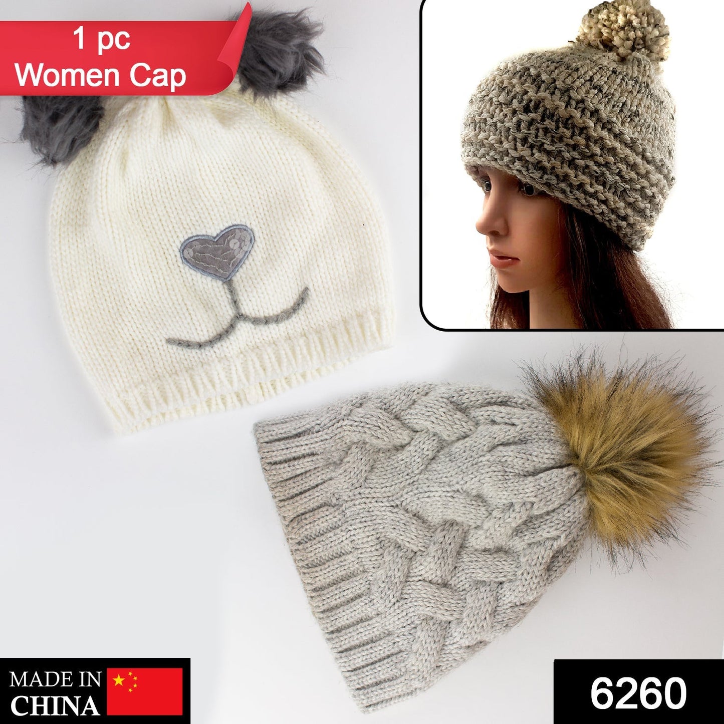 Thick cotton winter cap