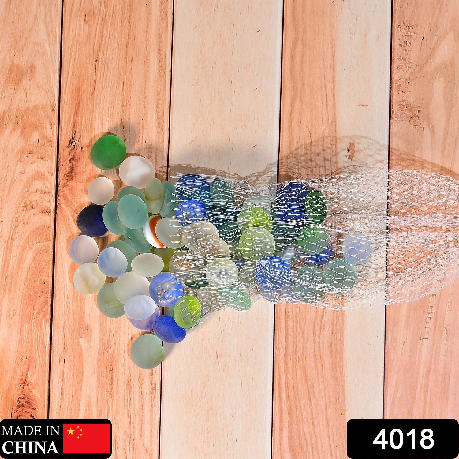 Flat round glass marbles for decorations