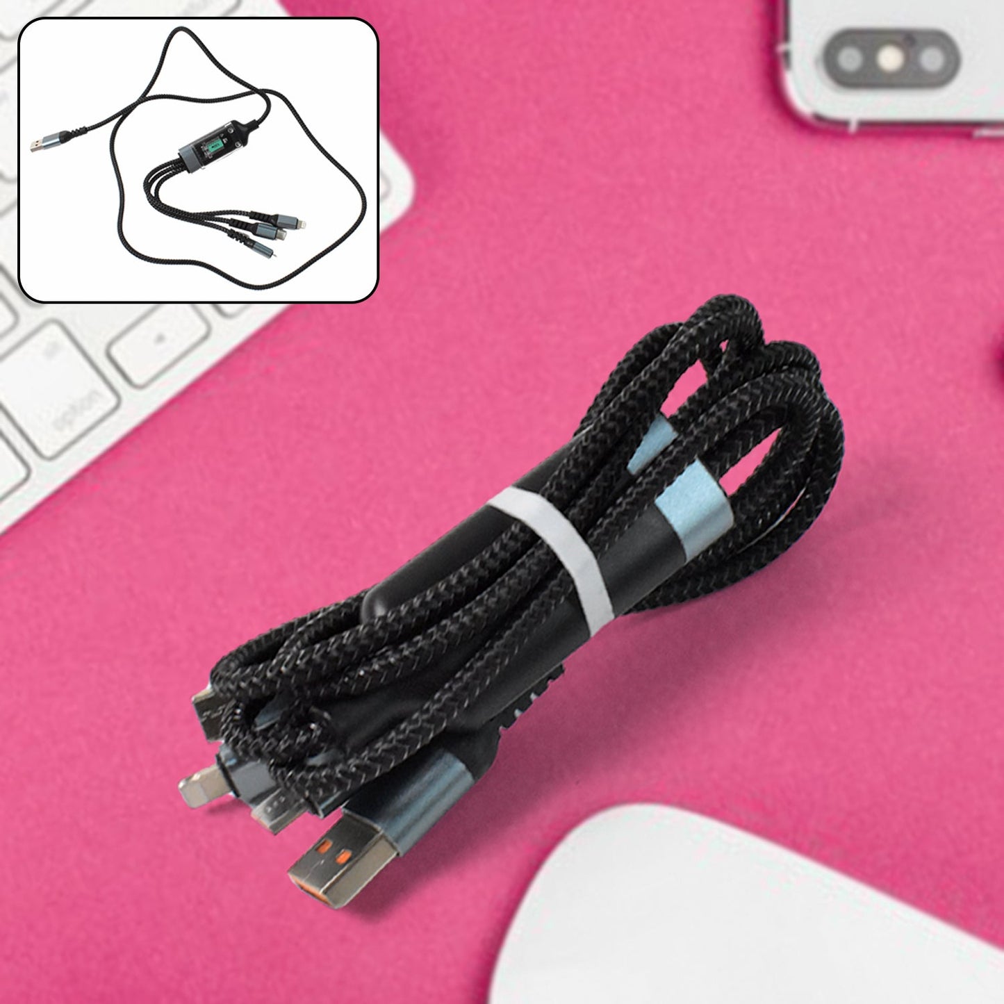 3-in-1 Super Fast Charging Cable 100w