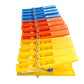 Durable plastic clips for cloth drying in assorted colors (12 pcs).