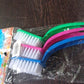 Set of cleaning brushes for multi-purpose use in the kitchen.