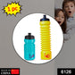 Stretchable water bottle, perfect for school and college hydration needs.