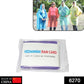 Compact disposable rain card raincoat for emergency waterproof protection.