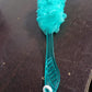 loofah with handle in blue color