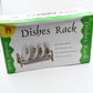 Stainless steel storage rack with tray for dishes