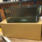 Premium Ribbed Transparent Storage Basket with Gold Handle – Multipurpose Kitchen &amp; Home Organizer Box