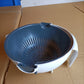 Kitchen bowl and strainer with handle for washing and draining produce.