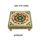 Wooden chowki set in multi-color for pooja