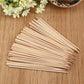 Bamboo skewers for BBQ, 20 cm long, suitable for various foods.