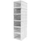 6-Layer Stackable Foldable Storage Organizer Cart for Clothes, Kitchen, Closet & Bathroom