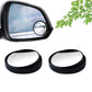 360DEGREE BLIND SPOT ROUND WIDE ANGLE ADJUSTABLE CONVEX REAR VIEW MIRROR - PACK OF 2